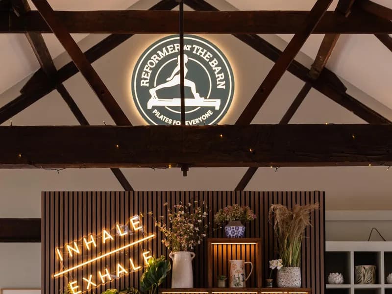 Reformer At The Barn pilates studio in Trumpington