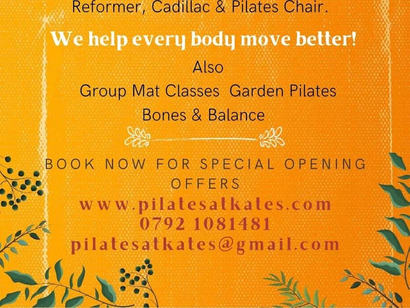Pilates at Kate's pilates studio in Poole City Centre