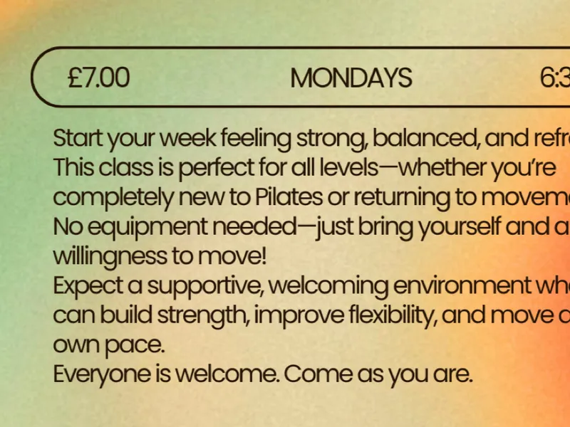 Pilates with Maddy pilates studio in Preston City Centre
